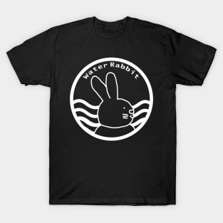 Water Rabbit White Line Chinese Zodiac T-Shirt